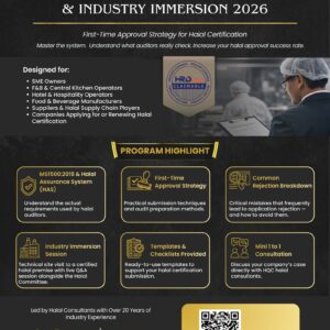 Halal Certification Masterclass & Industry Immersion 2026